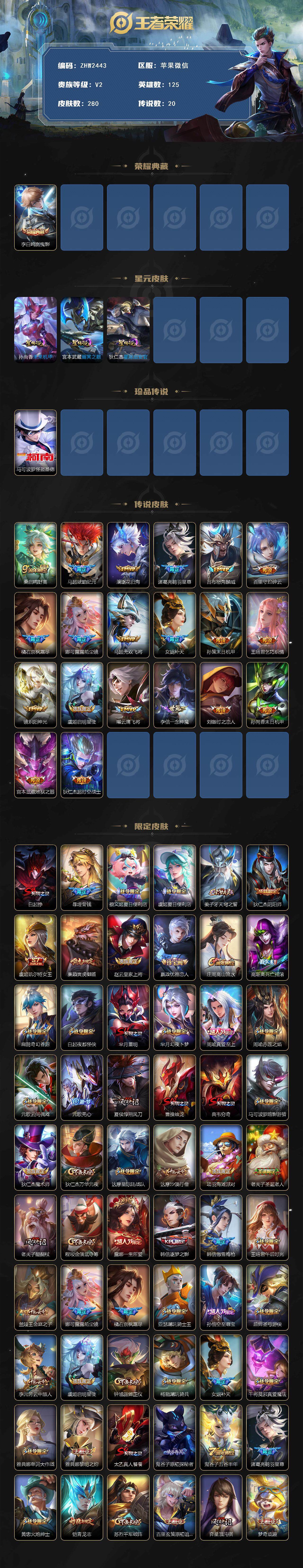 WZCMW3481938王者荣耀账号详情图3