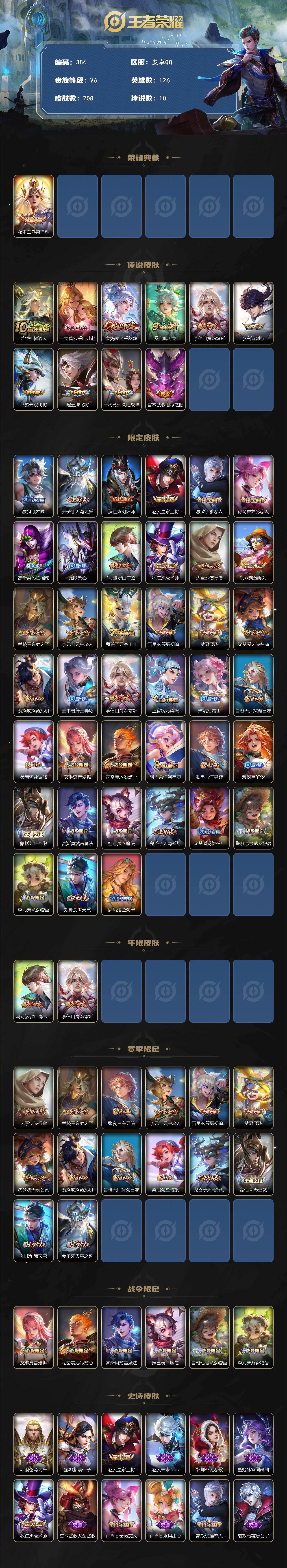 WZCMW495604王者荣耀账号详情图2