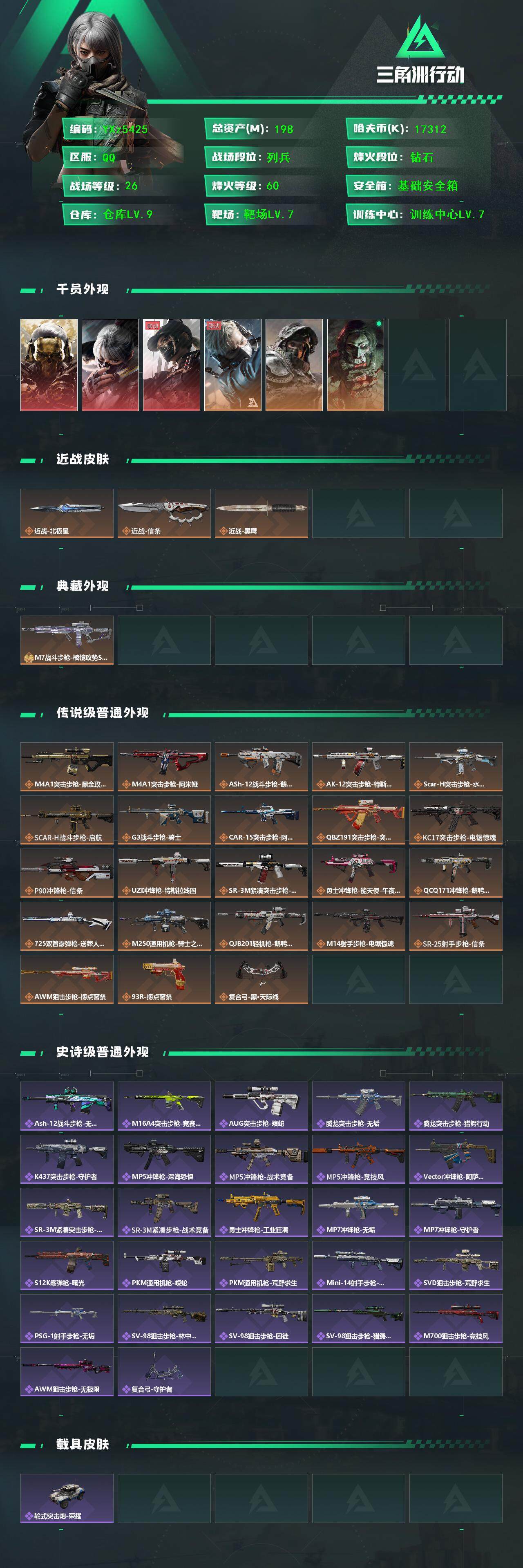 SJZCMW45417三角洲行动账号详情图2