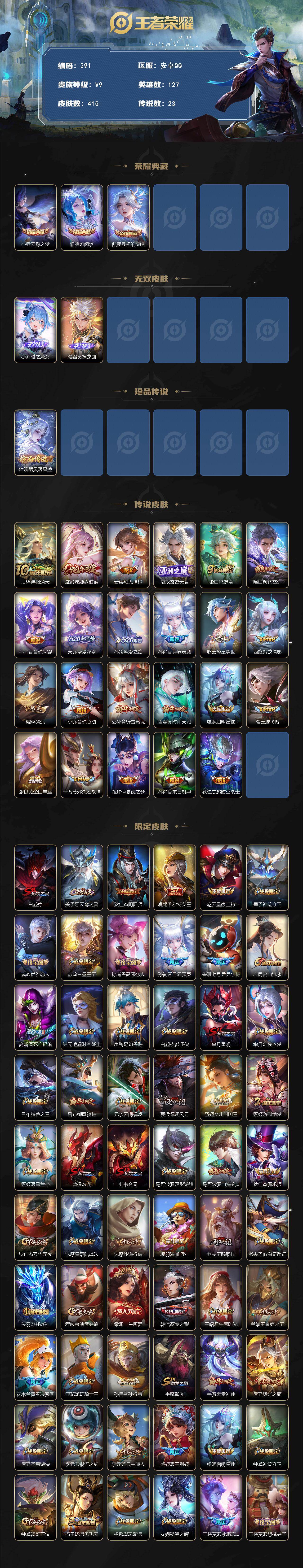 WZCMW496131王者荣耀账号详情图2