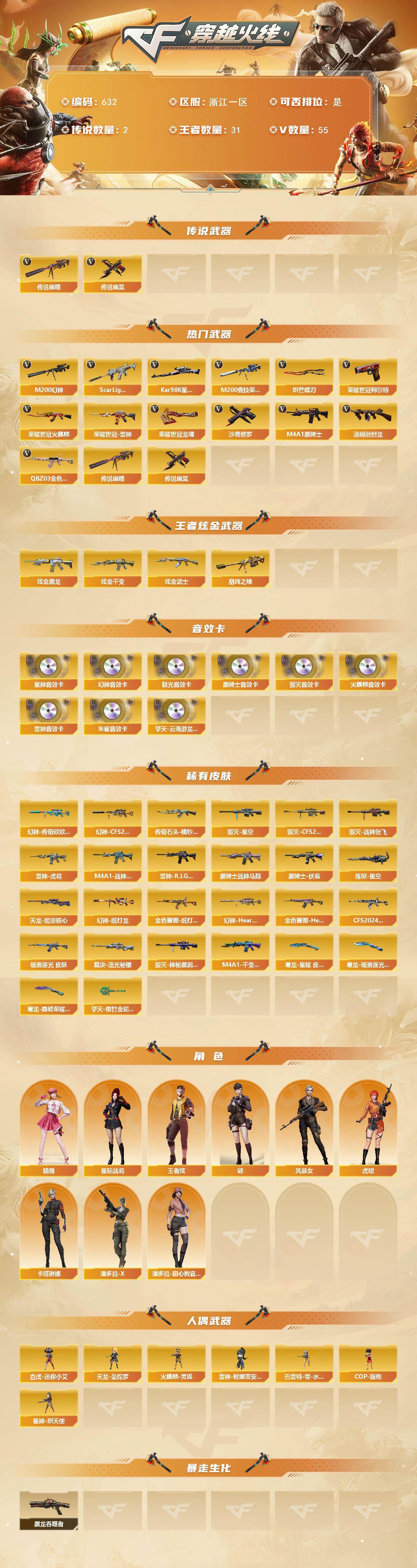 CFCMW422178穿越火线账号详情图2