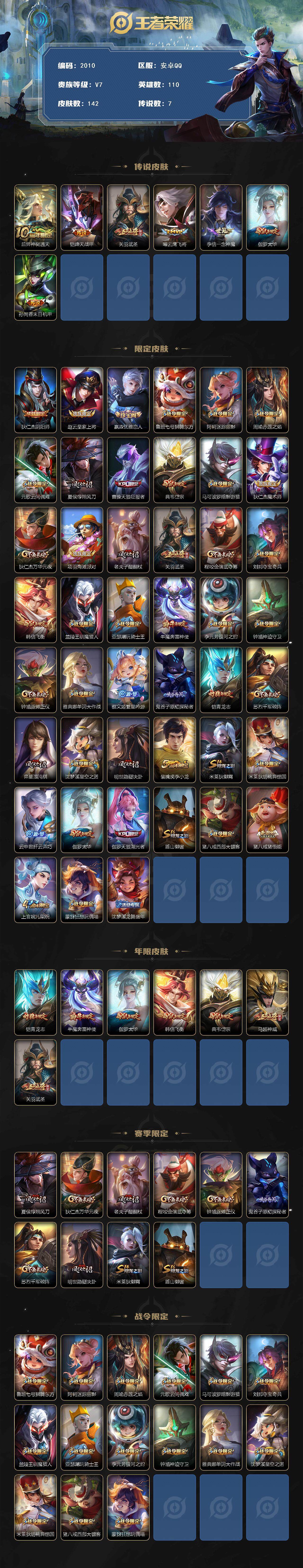 WZCMW3469024王者荣耀账号详情图2