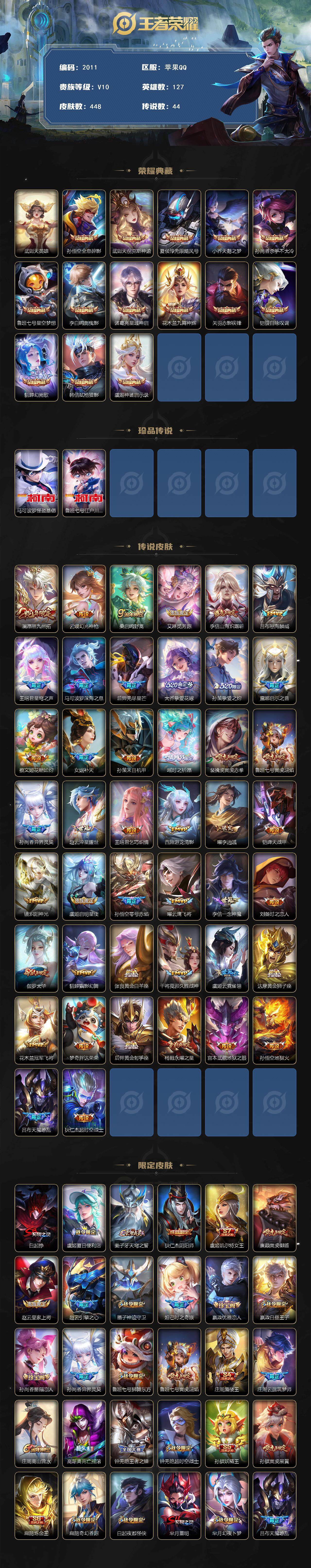 WZCMW3469031王者荣耀账号详情图2