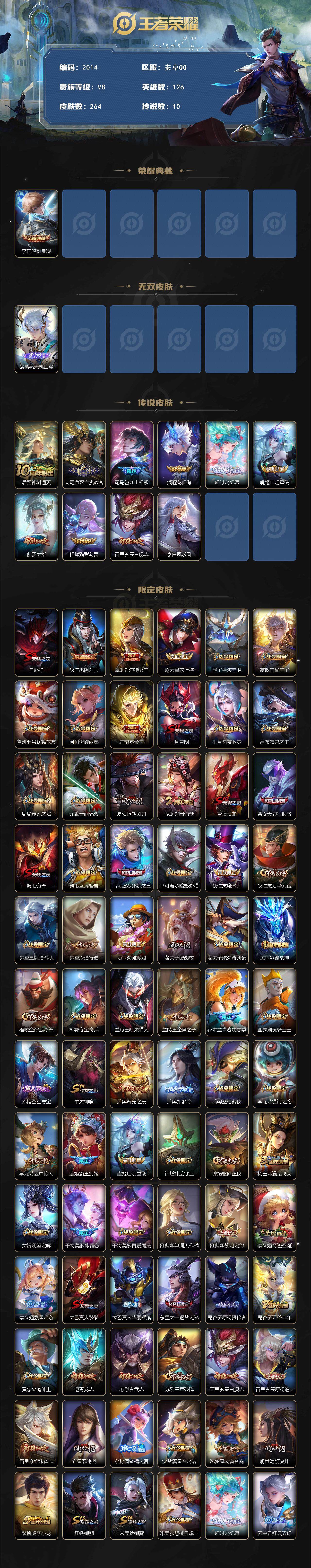 WZCMW3469046王者荣耀账号详情图2