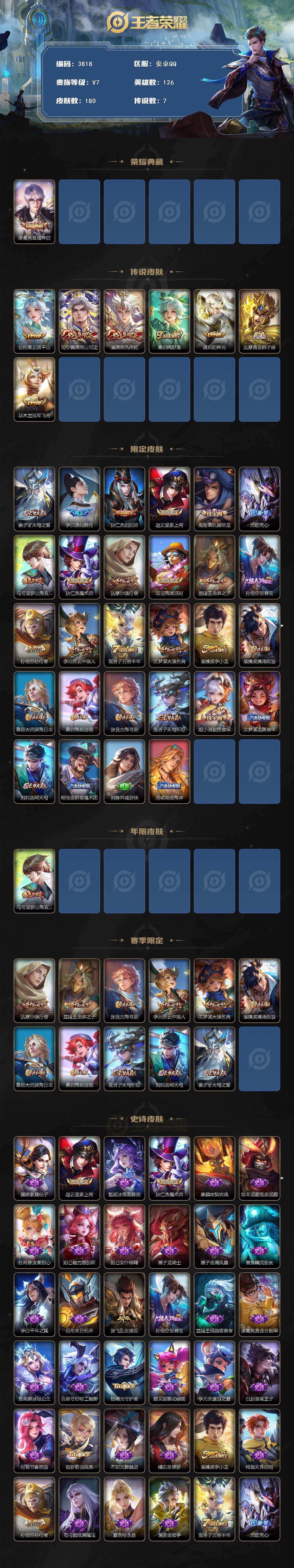 WZJZ3483699王者荣耀账号详情图2