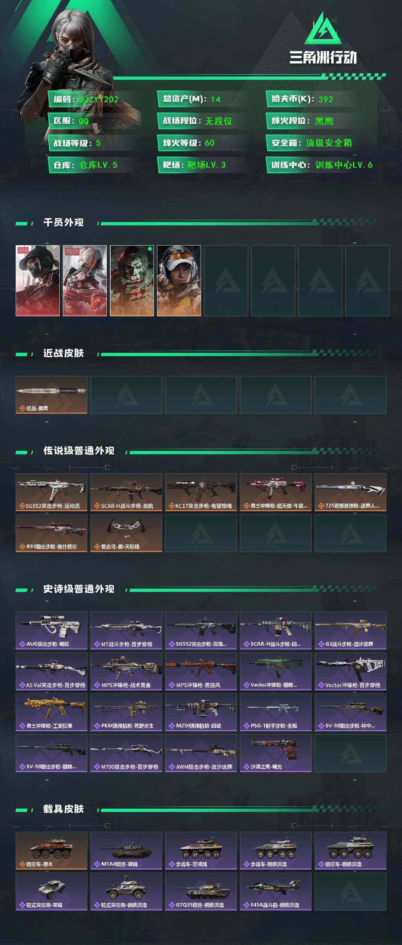 SJZEY3100385三角洲行动账号详情图3