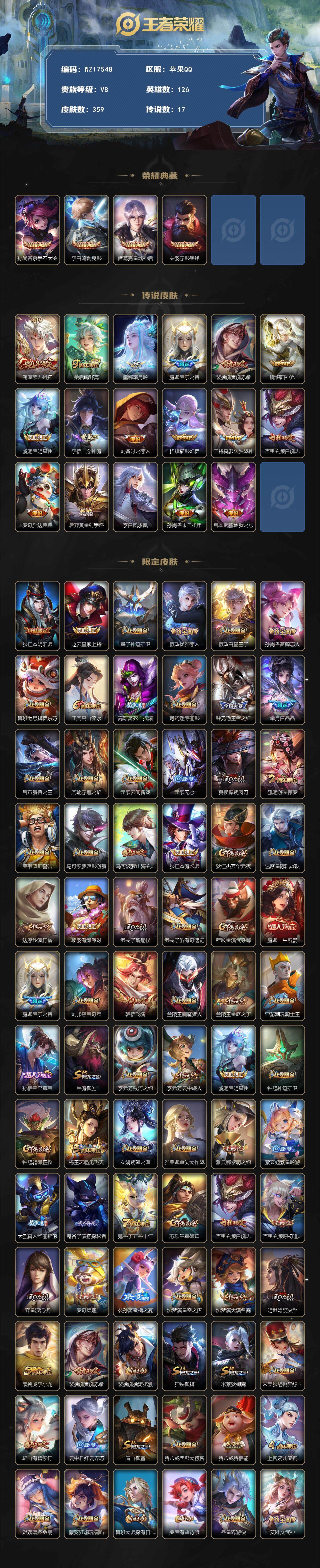 WZ03410619王者荣耀账号详情图2