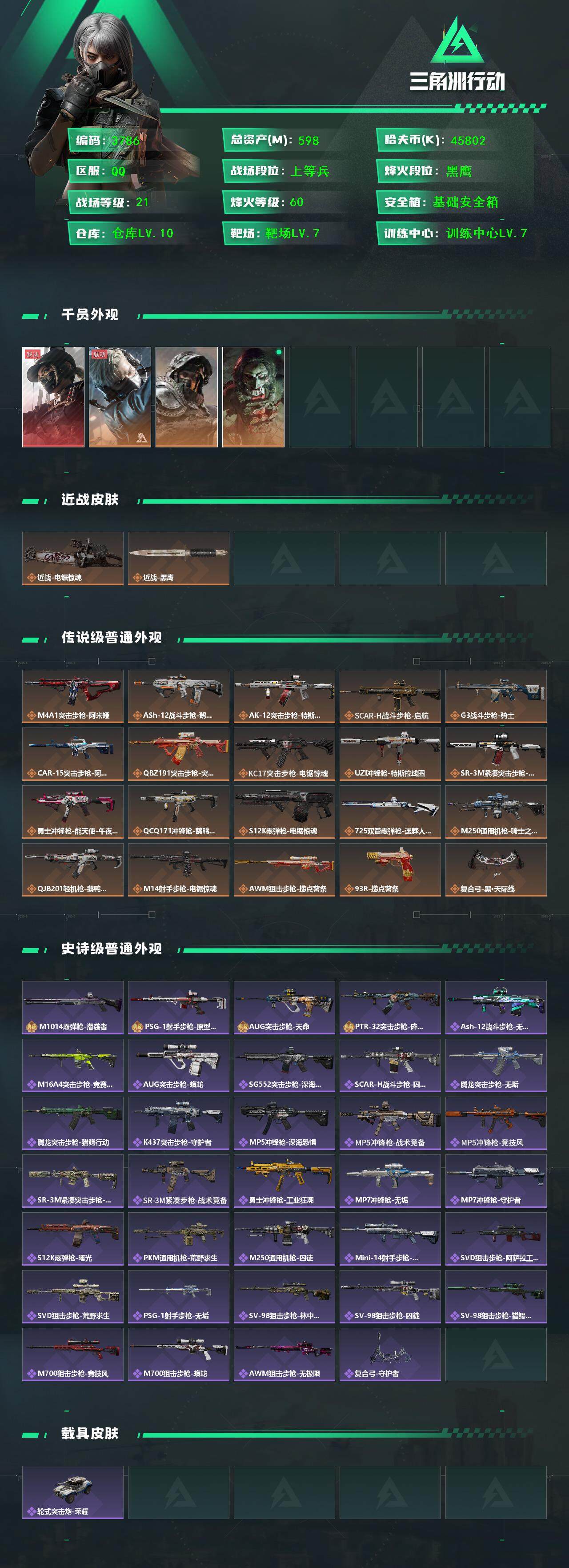 SJZQM45494三角洲行动账号详情图6