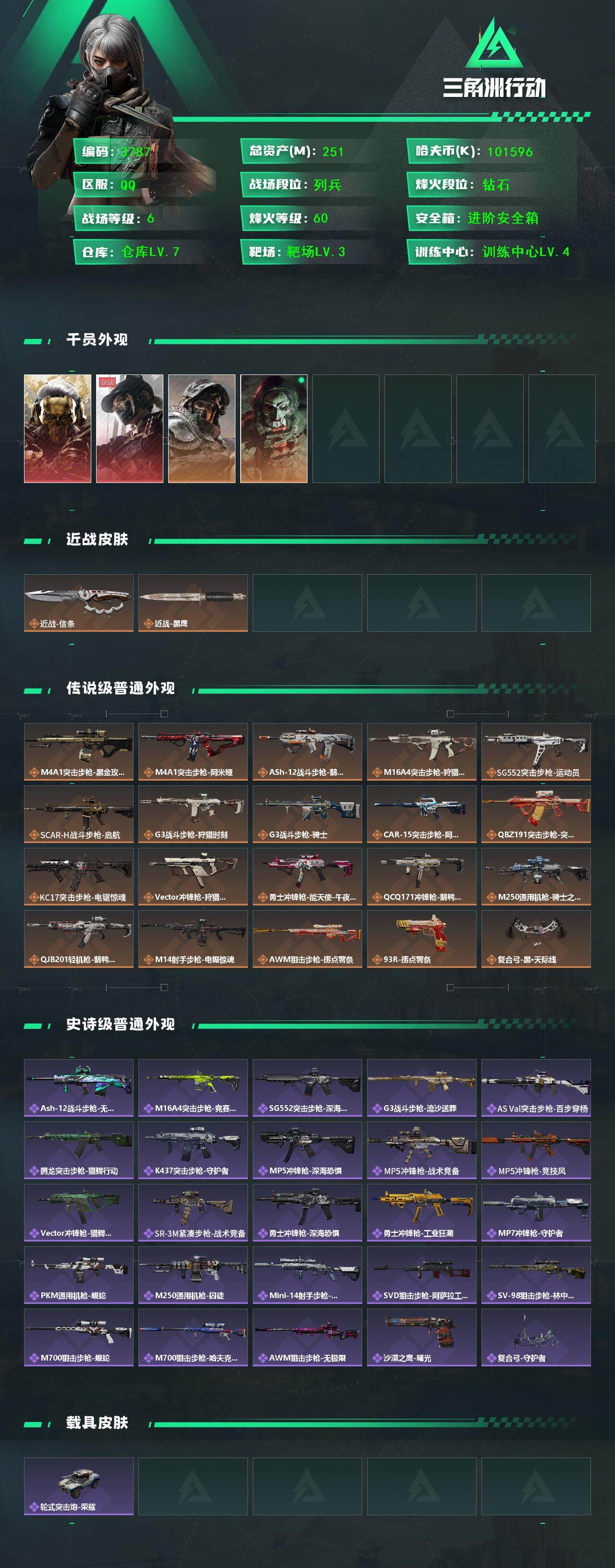SJZQM45495三角洲行动账号详情图6 SJZQM45495三角洲行动账号详情图6