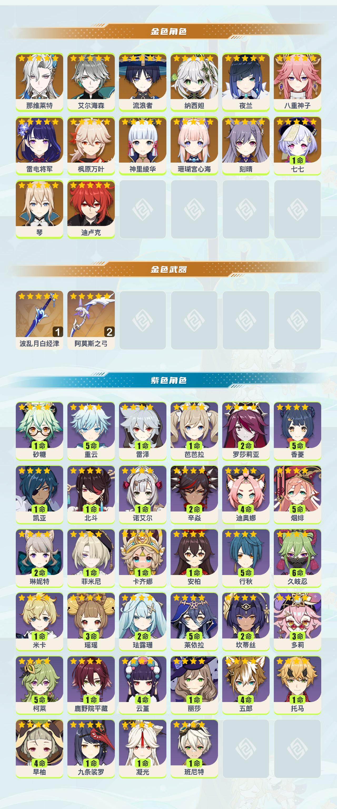 YSEY317015原神账号详情图2