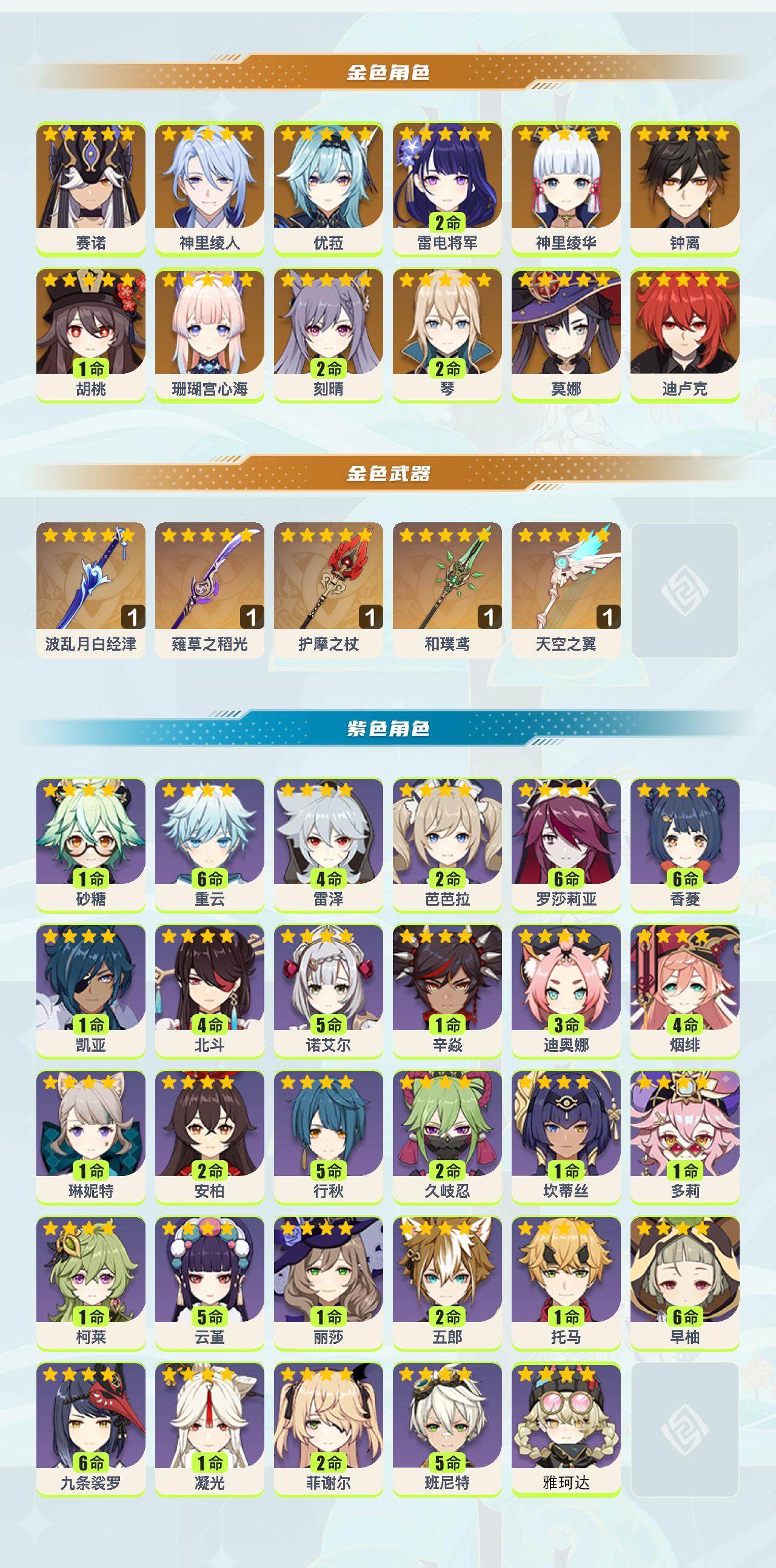 YSEY316999原神账号详情图2