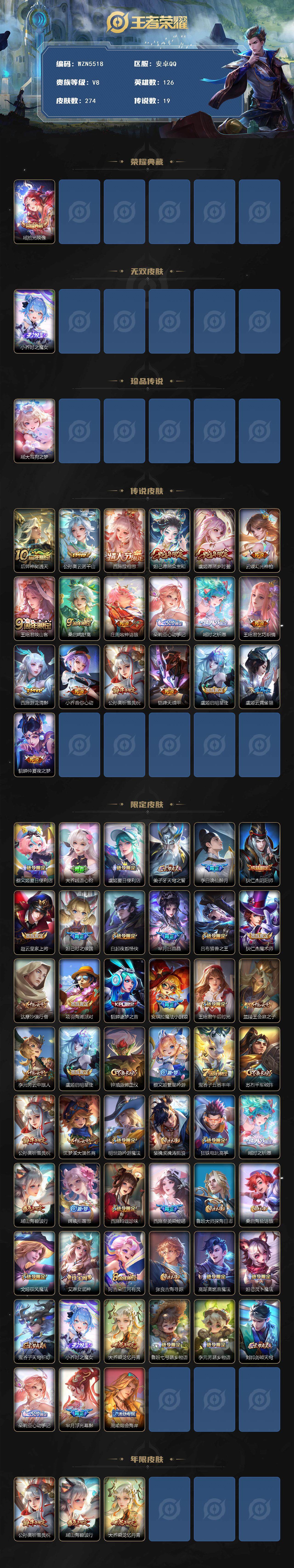 WZQM3471854王者荣耀账号详情图4