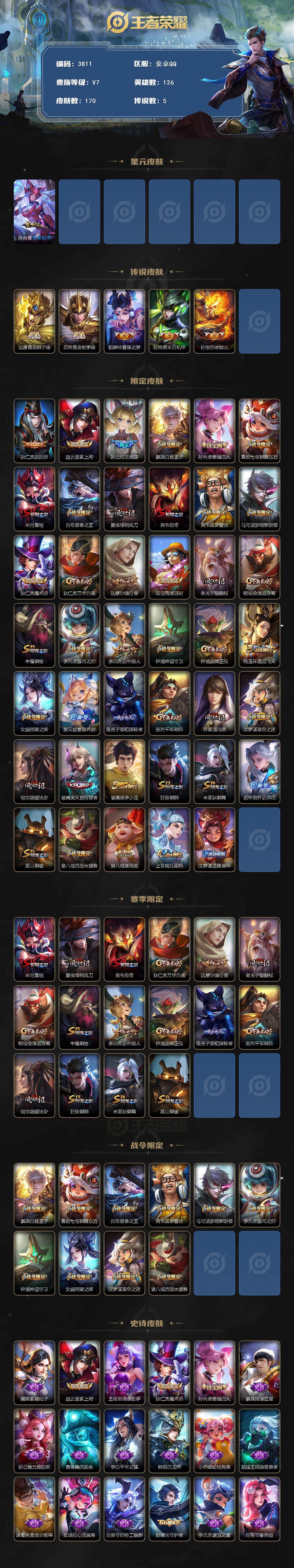 WZJZ42393王者荣耀账号详情图2