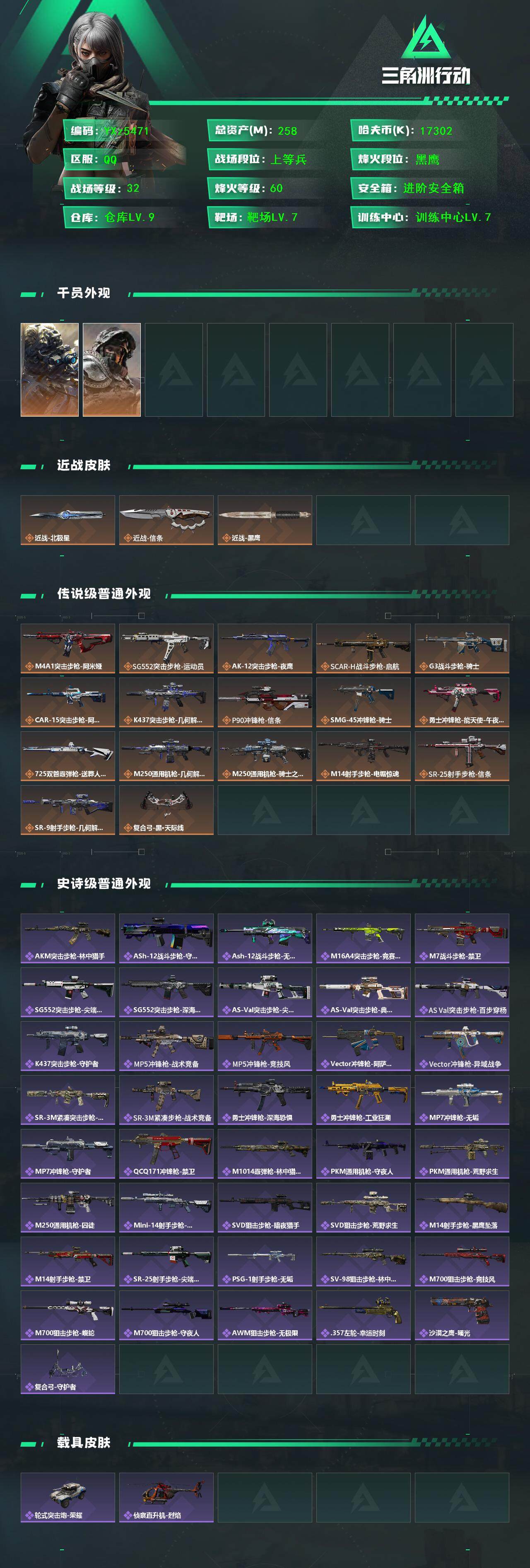 SJZCMW45436三角洲行动账号详情图2