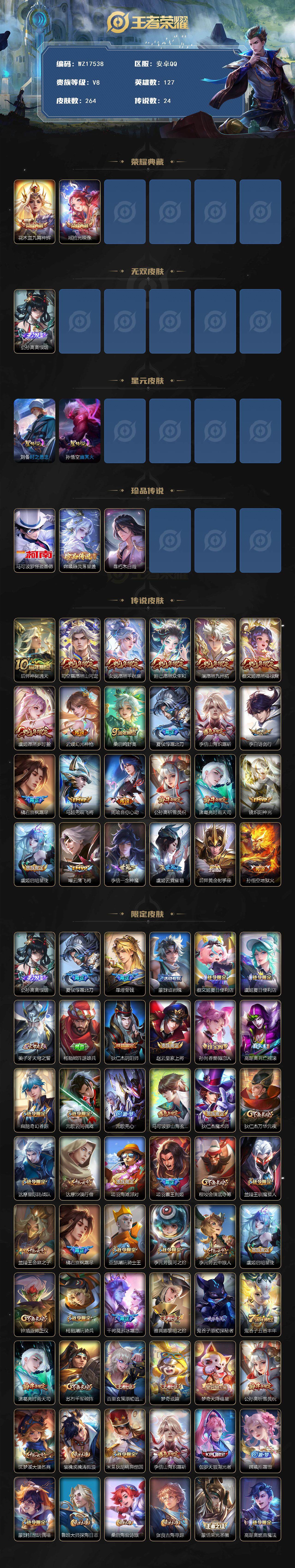 WZ03410615王者荣耀账号详情图2