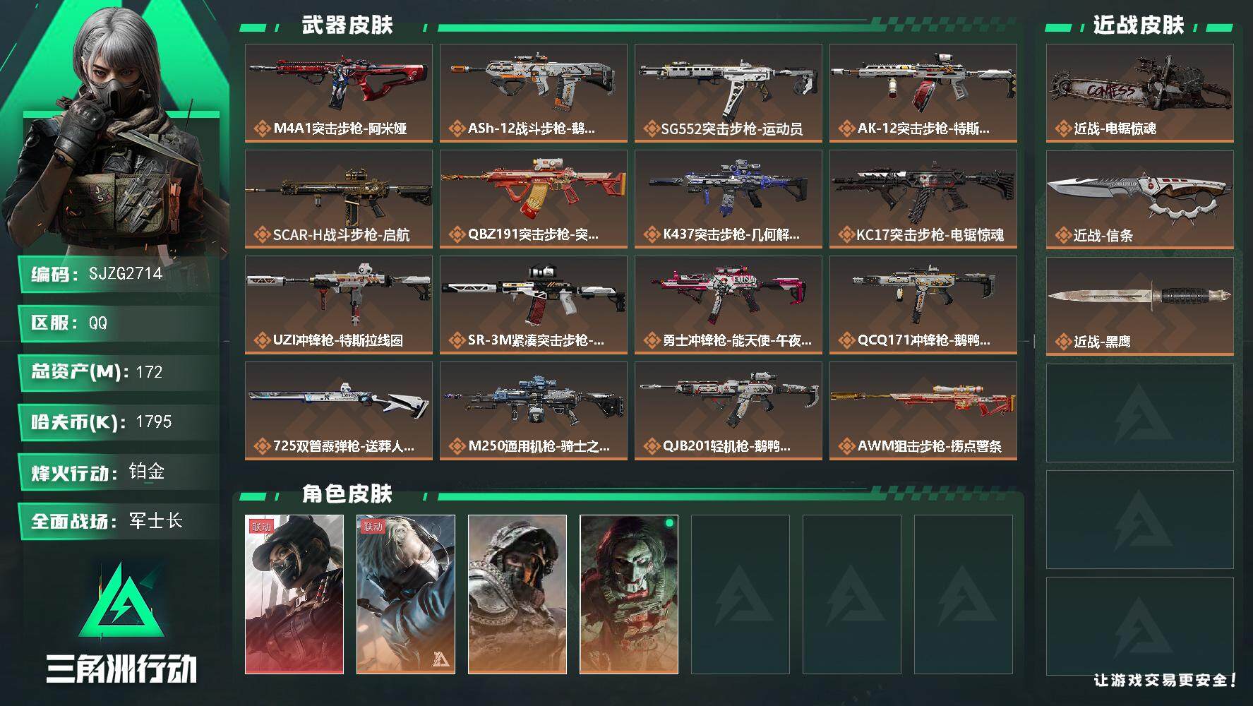 SJZEY3100514三角洲行动账号详情图2