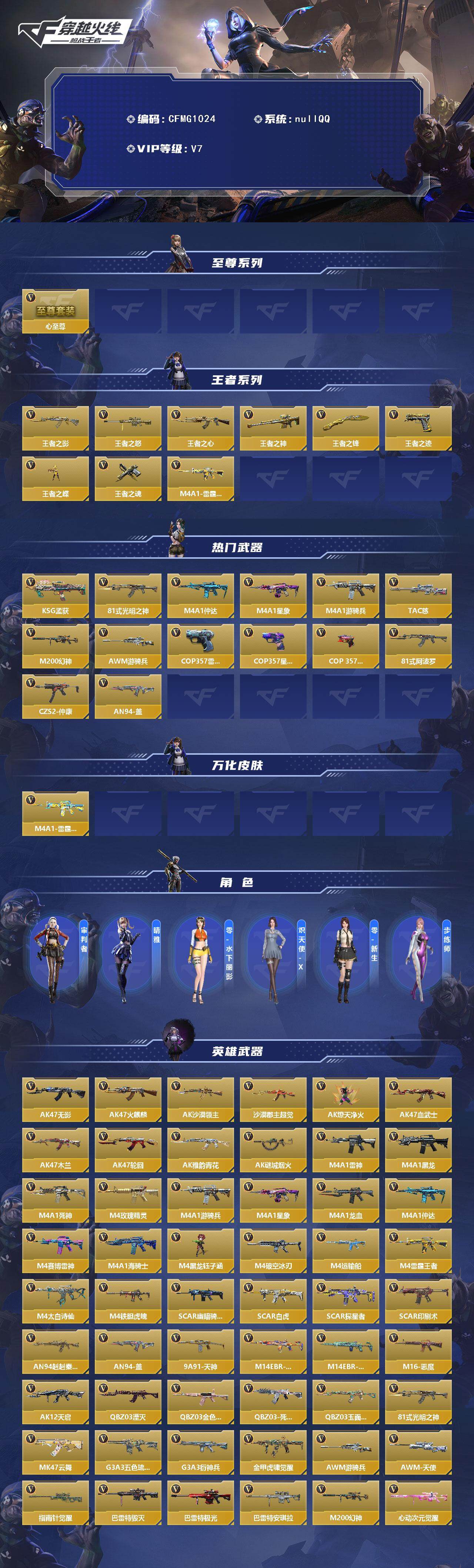 CFMEY373634枪战王者账号详情图3