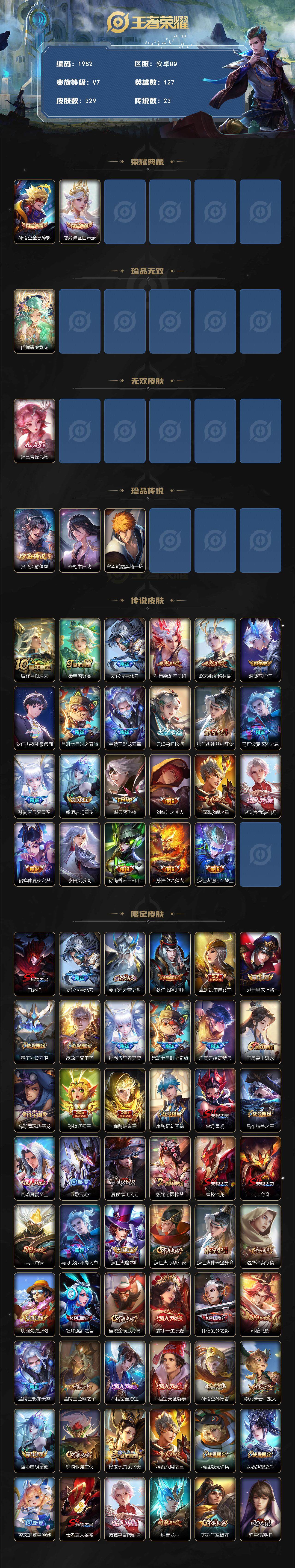 WZCMW3470944王者荣耀账号详情图2