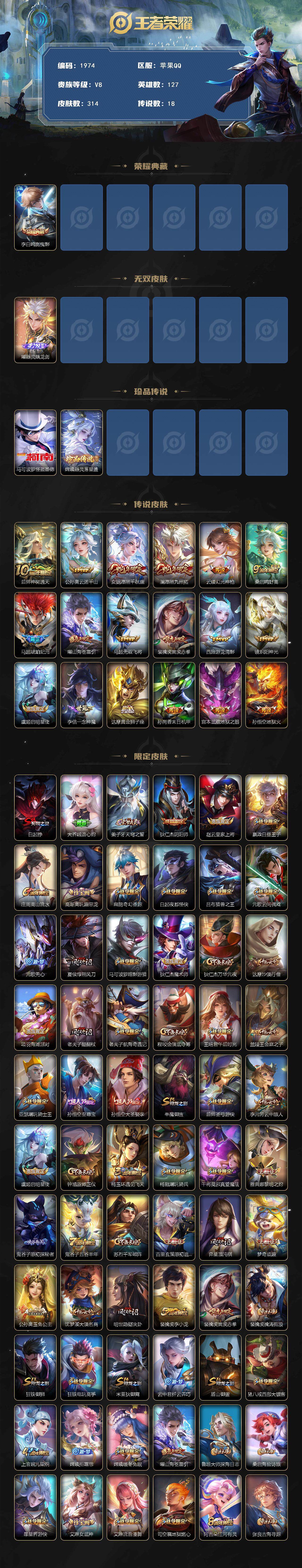 WZCMW3470954王者荣耀账号详情图2