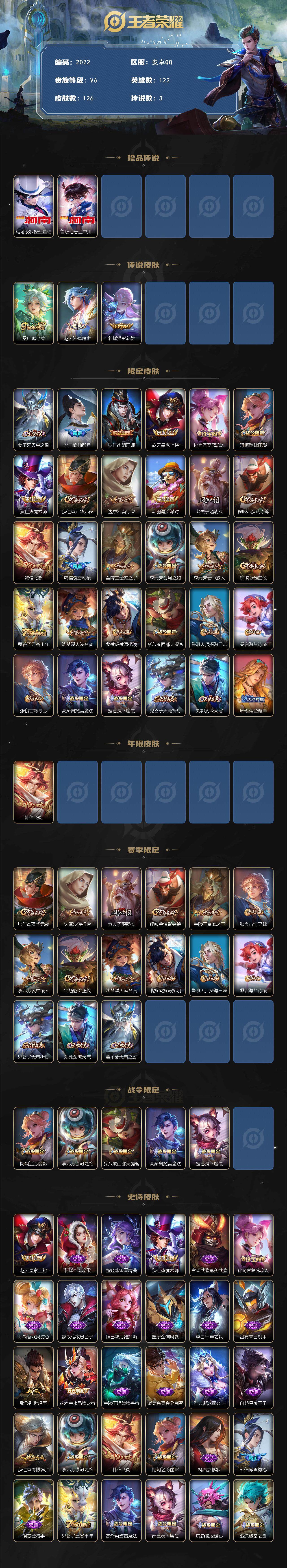 WZCMW3470955王者荣耀账号详情图3