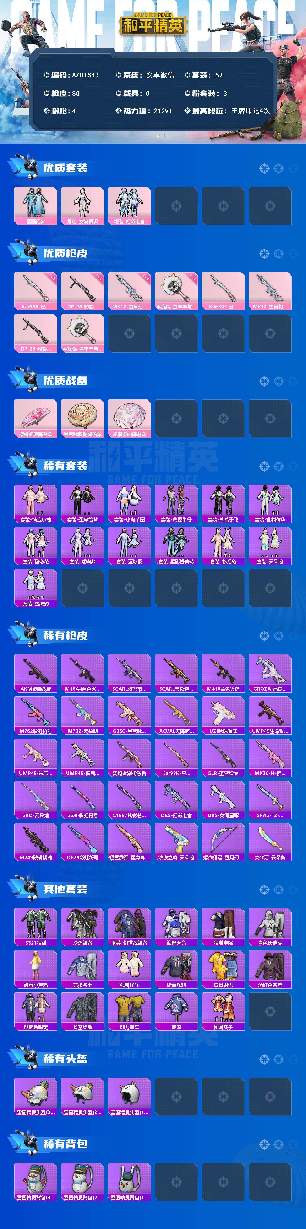 HPCMW415531和平精英账号详情图3