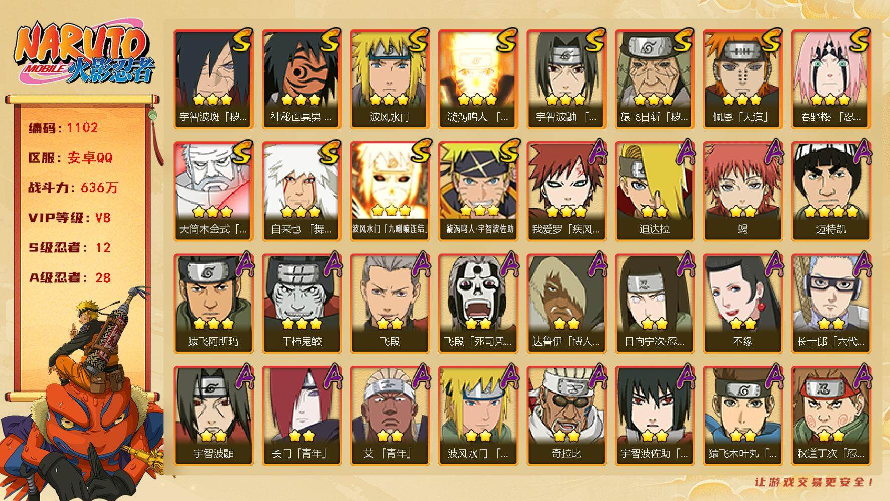 HYLFY343558火影忍者账号详情图2