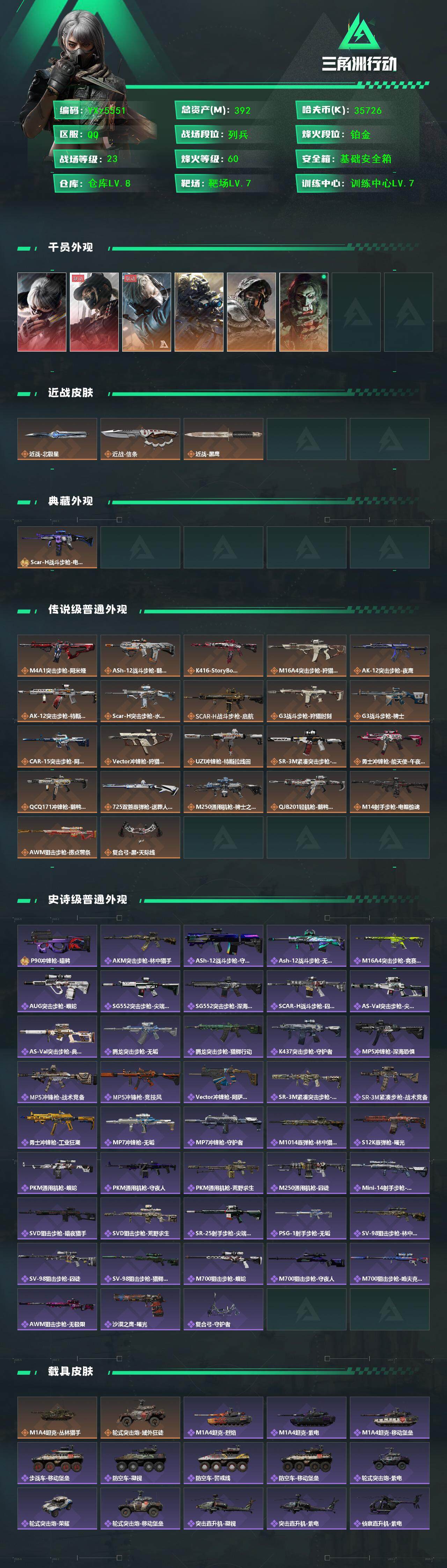 SJZCMW45448三角洲行动账号详情图2