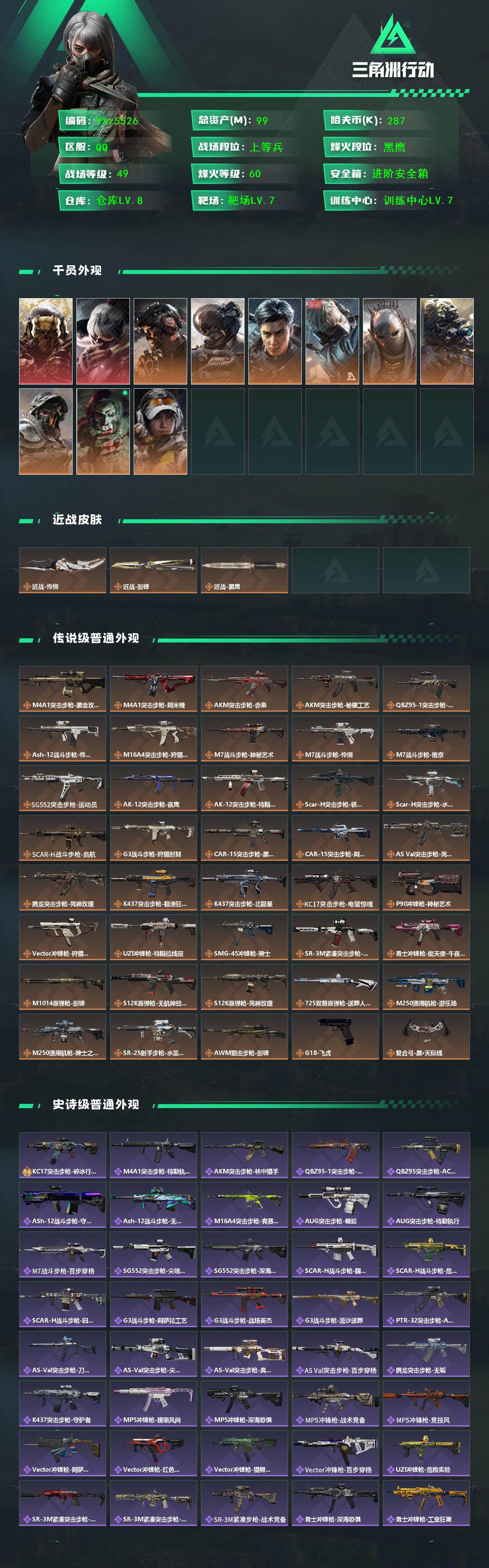 SJZCMW45445三角洲行动账号详情图2