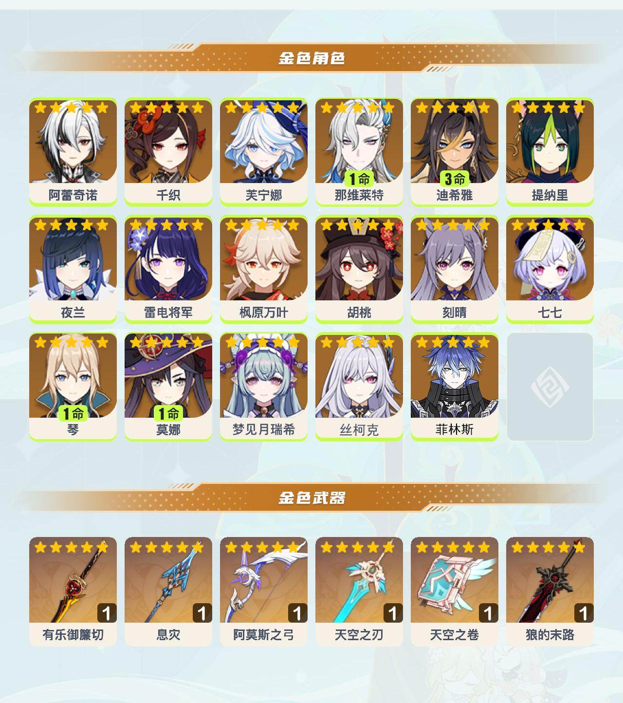 YSEY317050原神账号详情图3