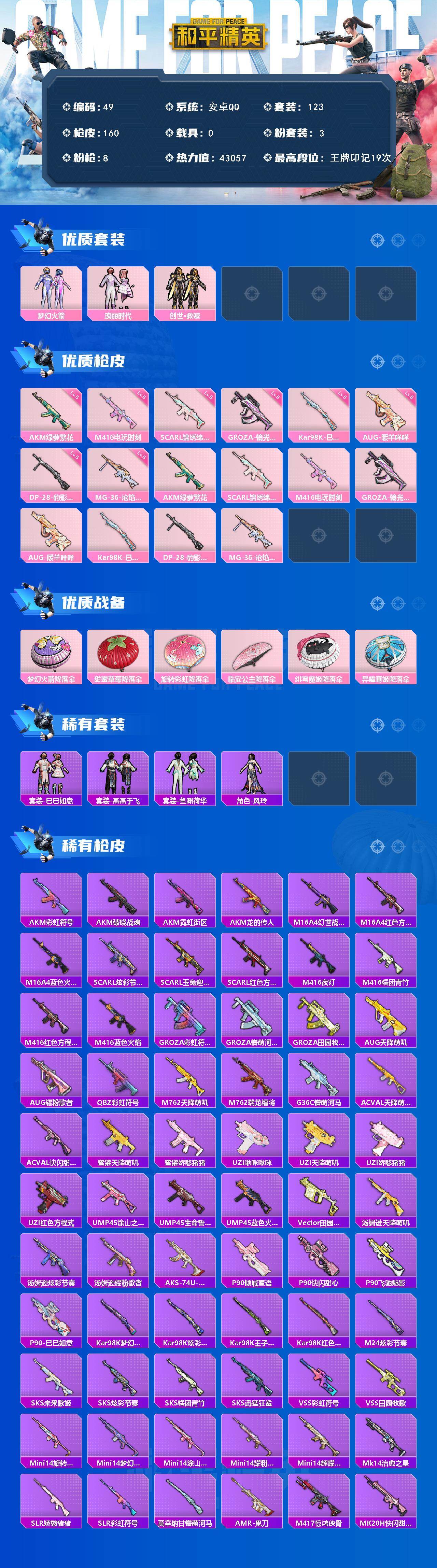 HPCMW450279和平精英账号详情图2