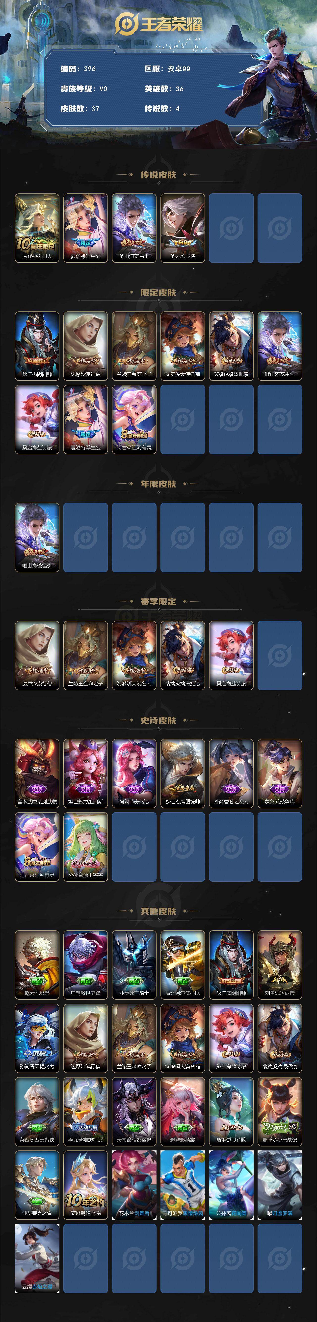 WZCMW495377王者荣耀账号详情图2