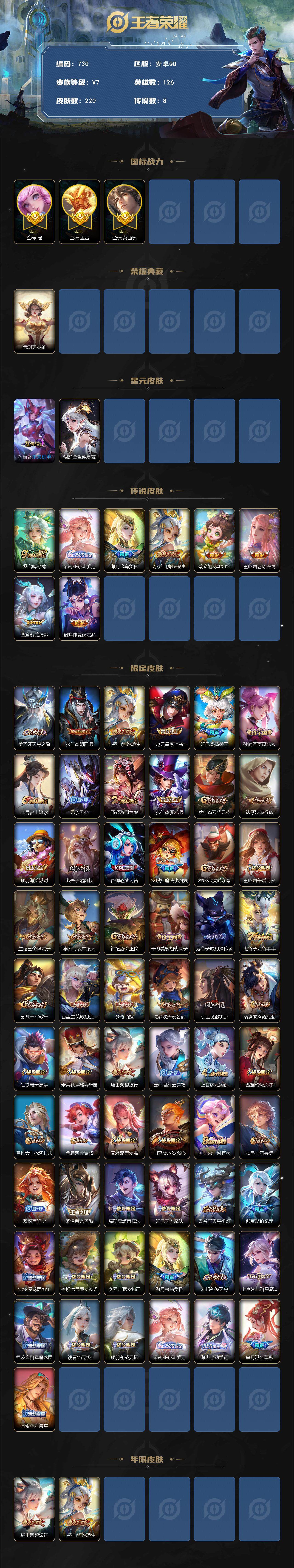 WZKG451298王者荣耀账号详情图3