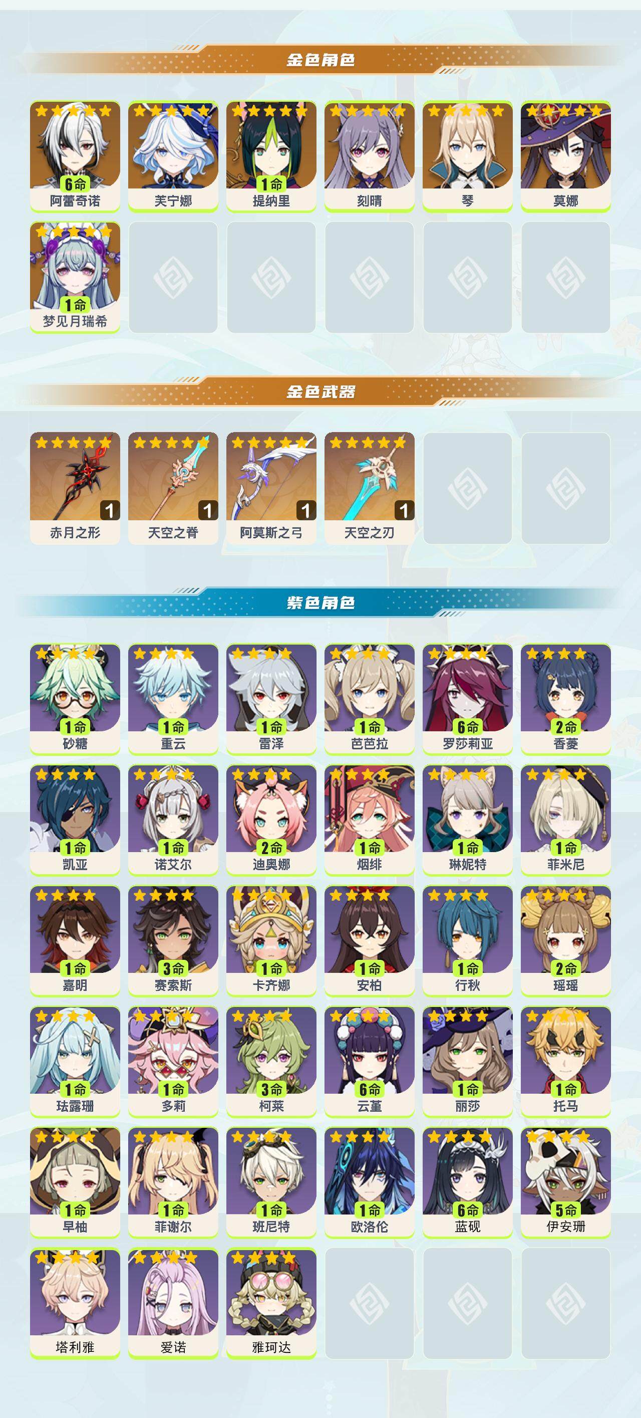 YSEY317130原神账号详情图3