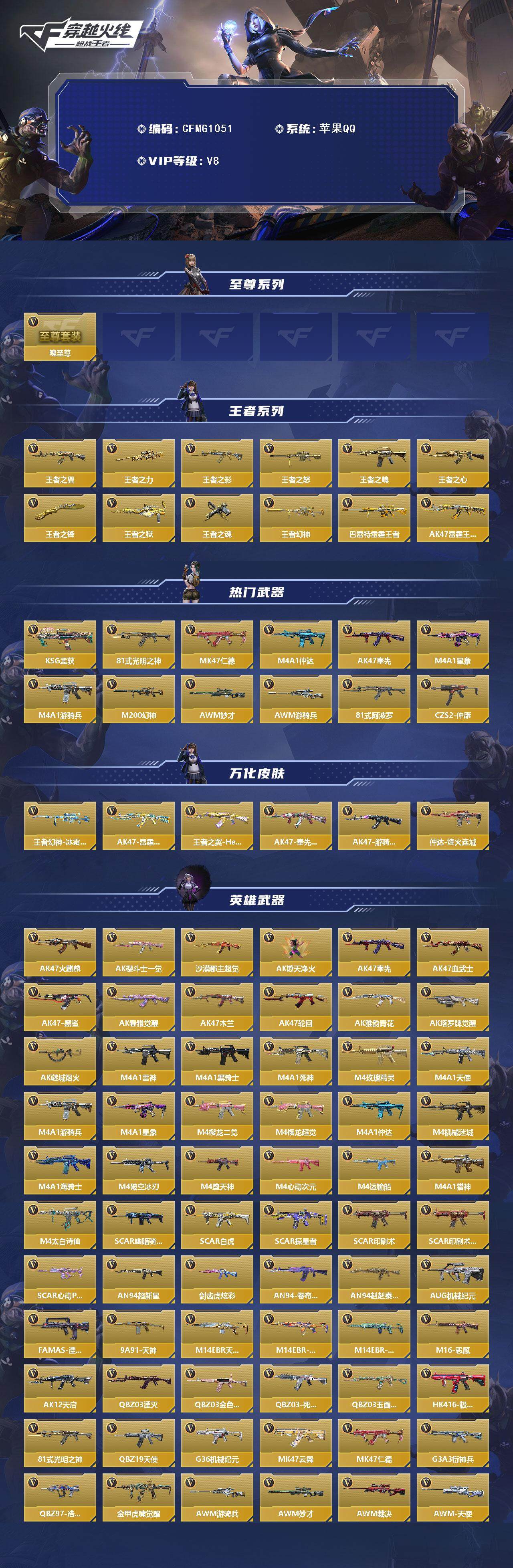 CFMQM374017枪战王者账号详情图3