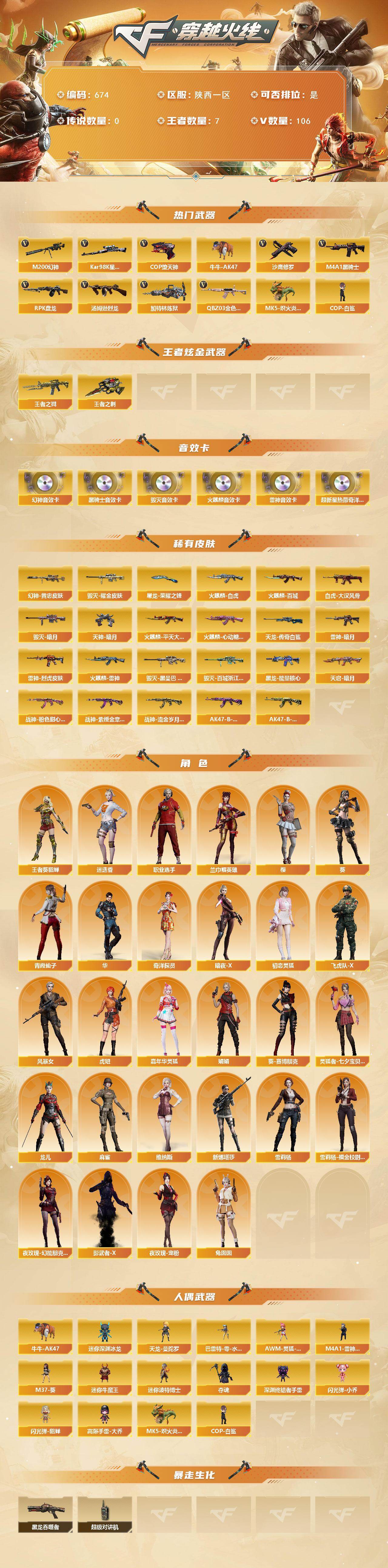 CFCMW421923穿越火线账号详情图2