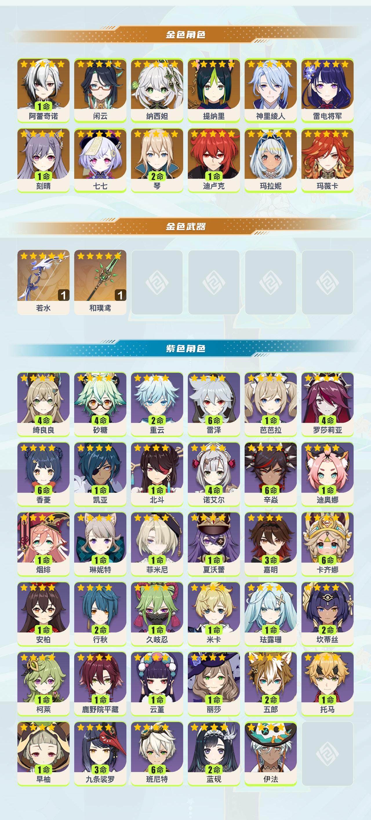 YSEY317134原神账号详情图2