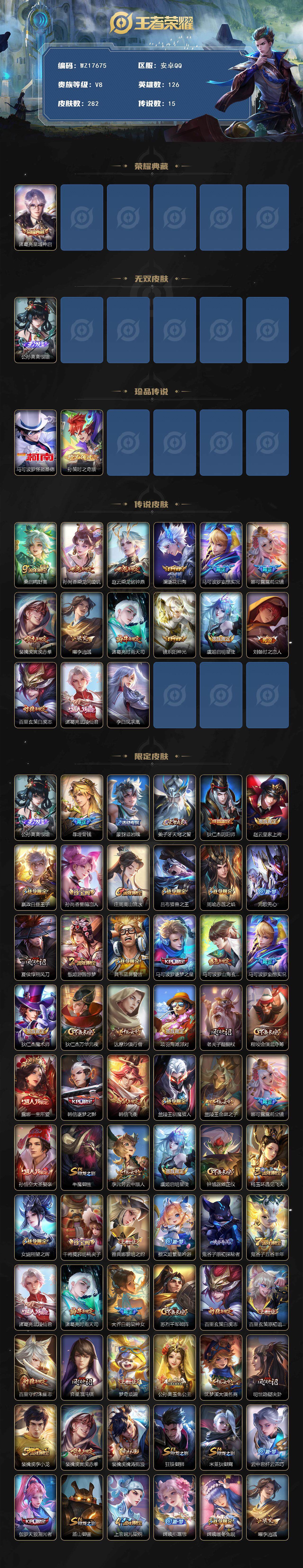 WZ033476884王者荣耀账号详情图2