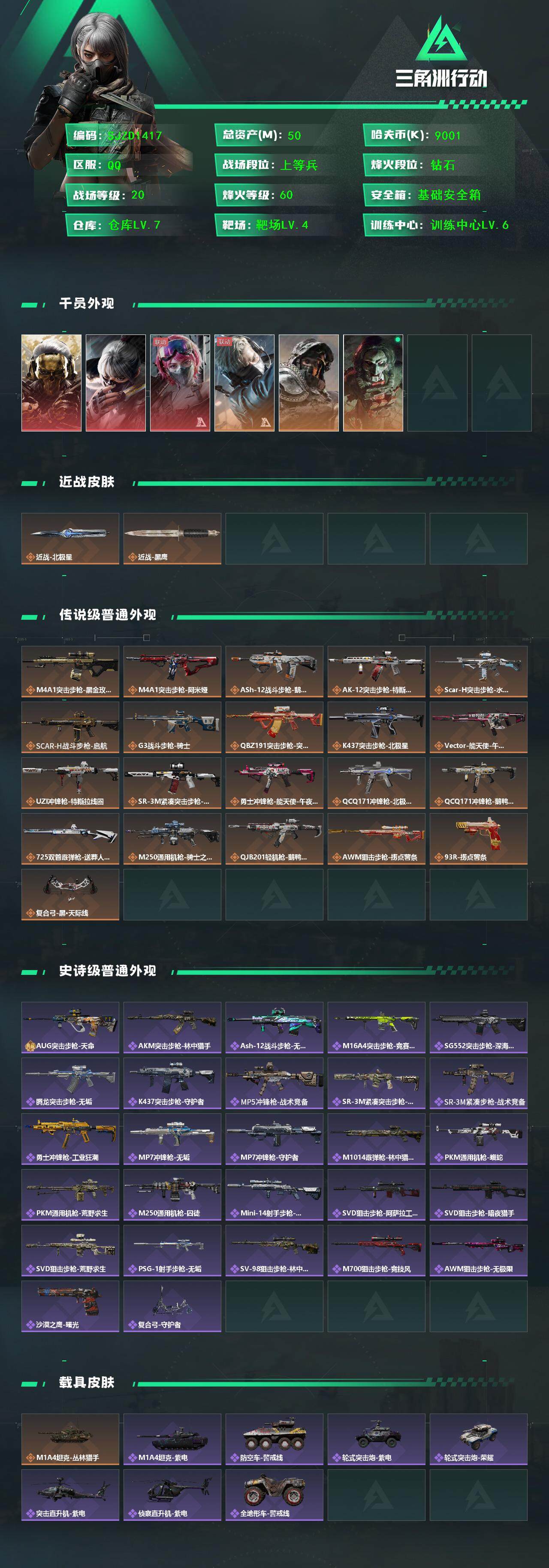 SJZQM3102184三角洲行动账号详情图4