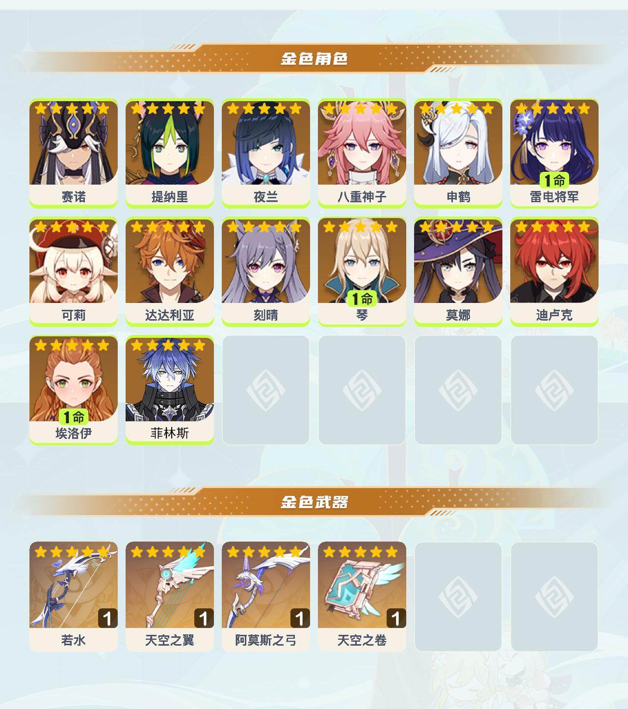 YSEY317162原神账号详情图3