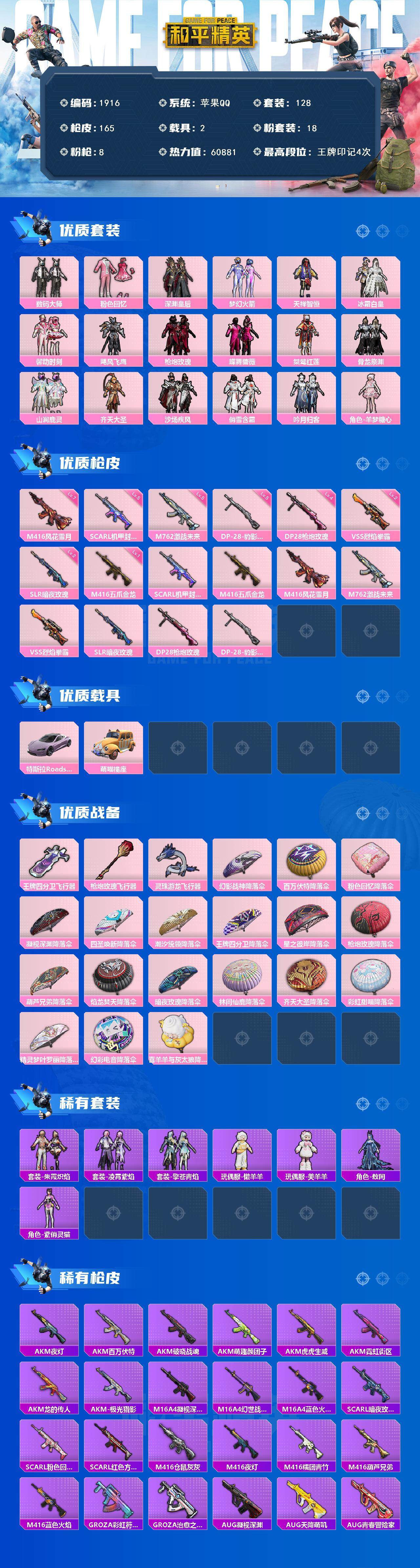 HPCMW3452548和平精英账号详情图2