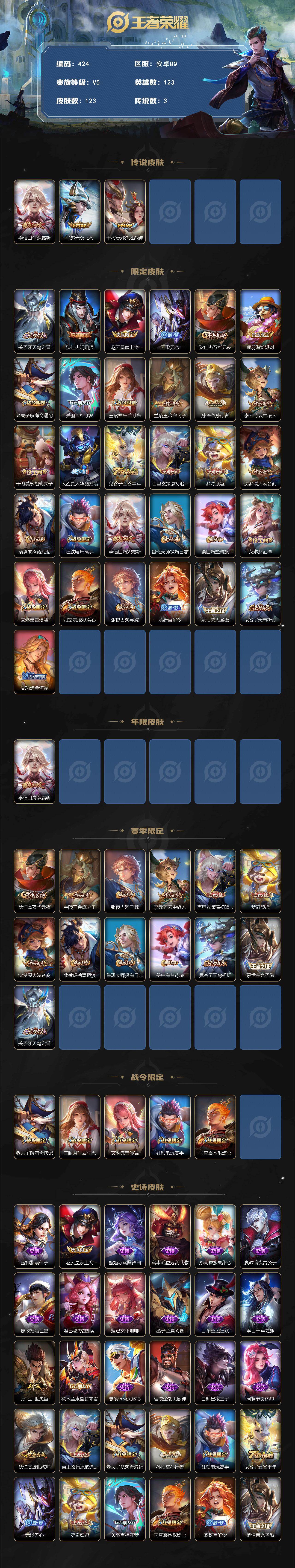 WZCMW495381王者荣耀账号详情图2