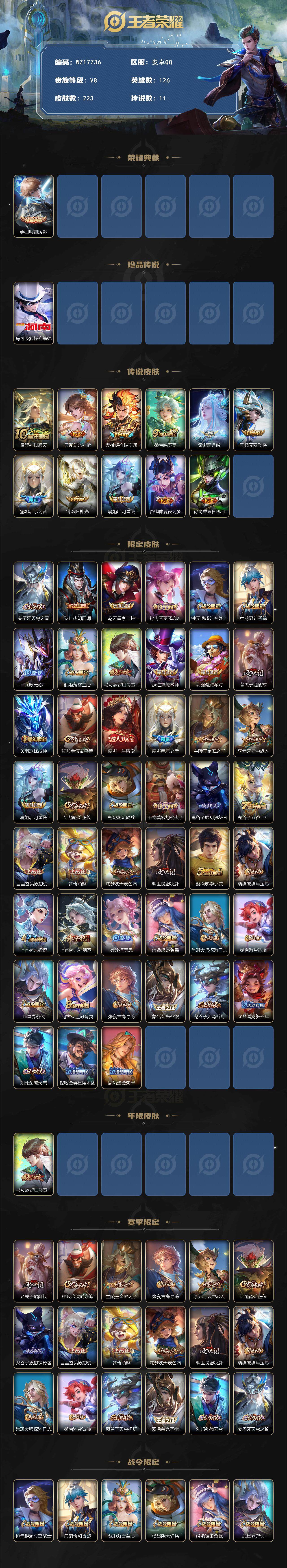 WZ033480068王者荣耀账号详情图2