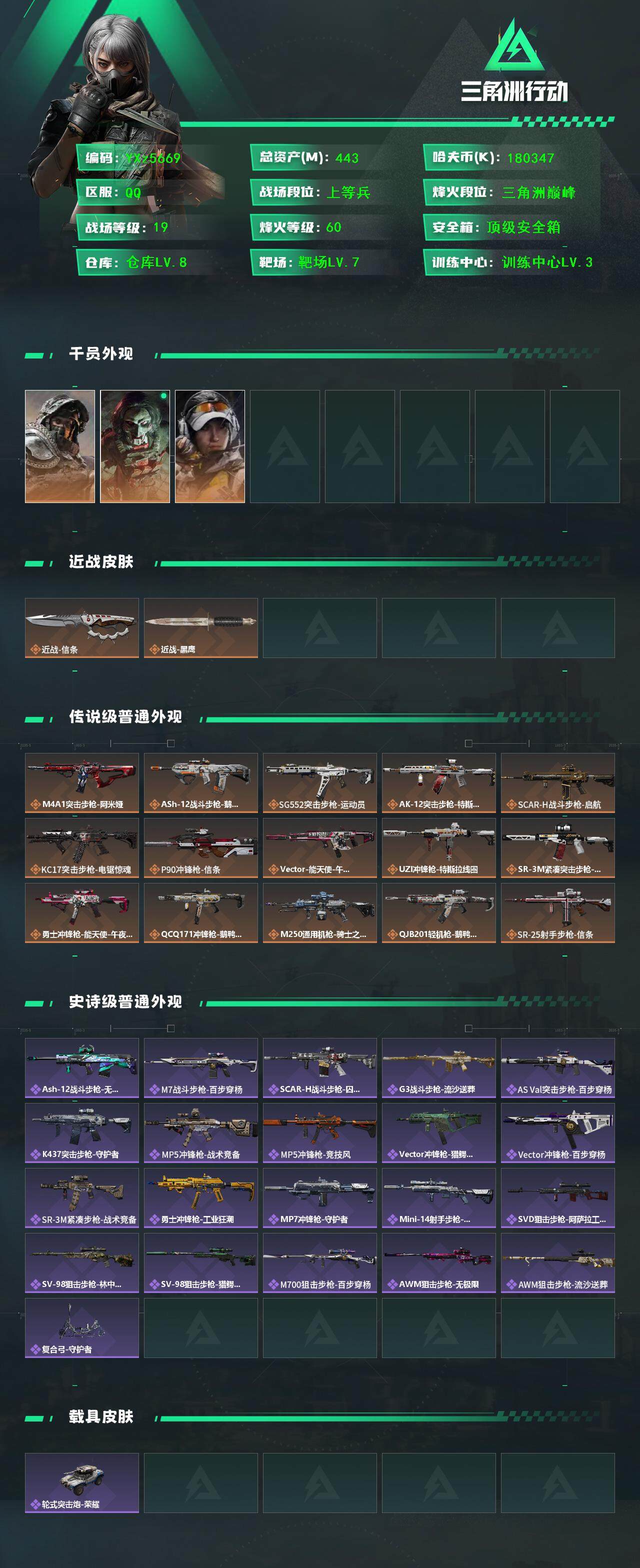SJZCMW45538三角洲行动账号详情图2