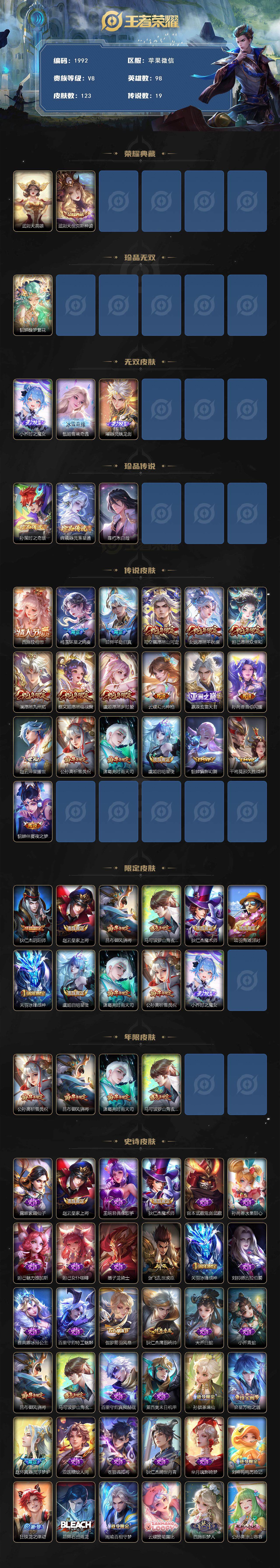 WZCMW3474833王者荣耀账号详情图2