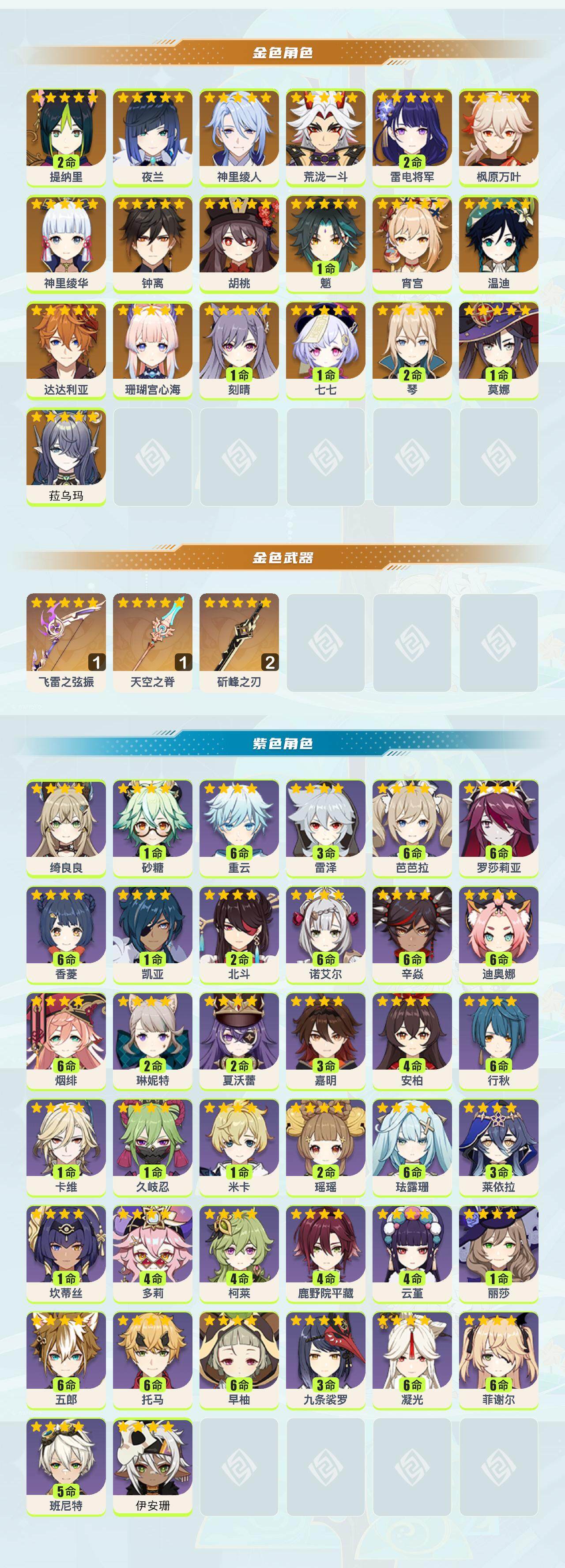 YSEY317076原神账号详情图2