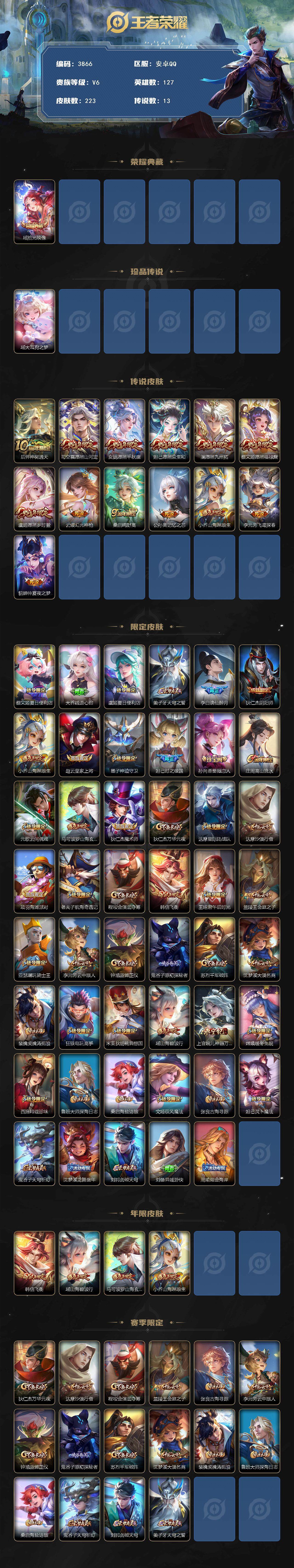 WZJZ425657王者荣耀账号详情图3