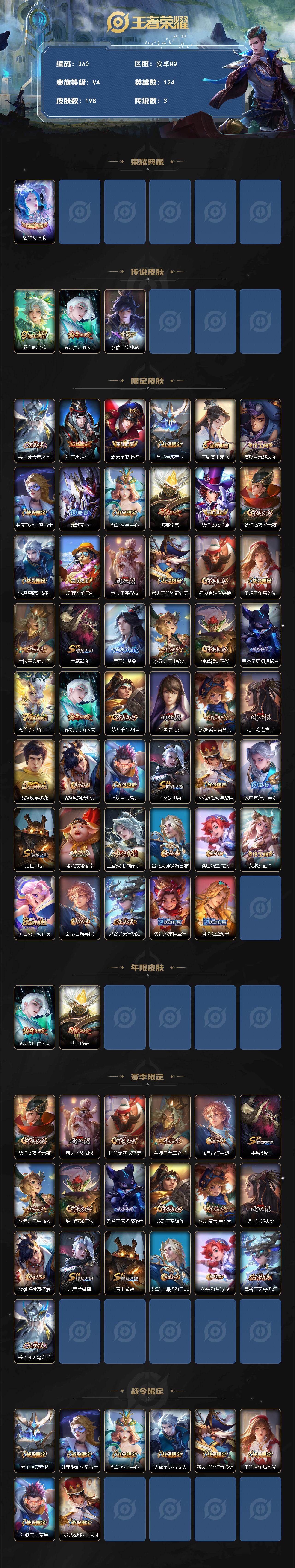 WZQM4124815王者荣耀账号详情图3