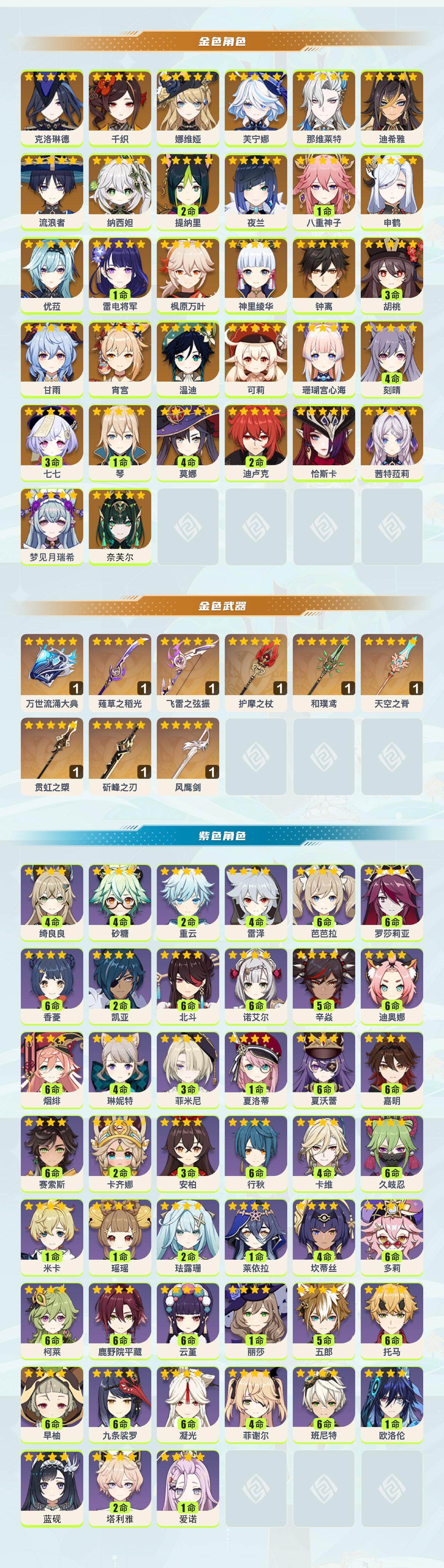 YSEY317107原神账号详情图3