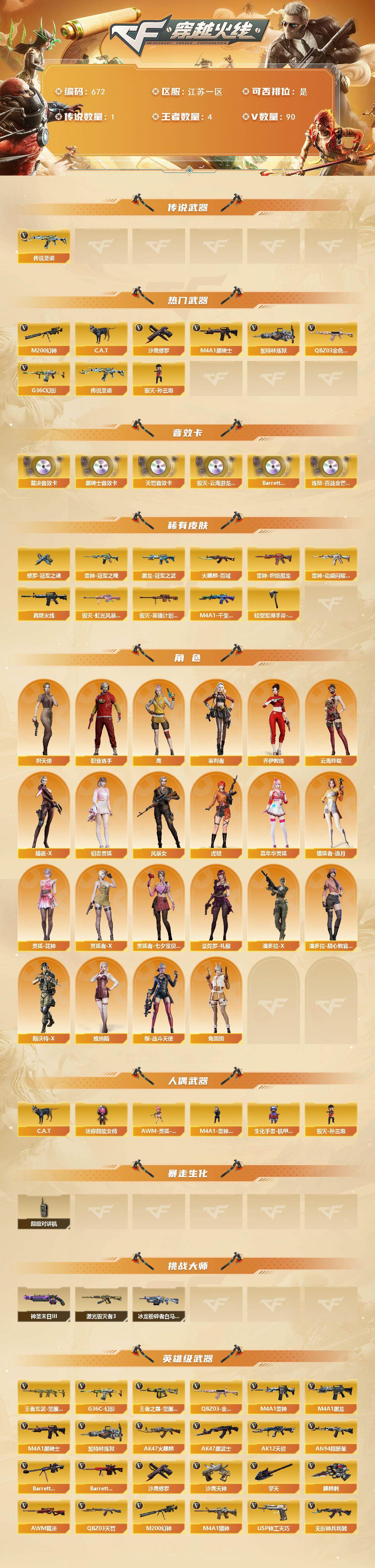 CFCMW422091穿越火线账号详情图2