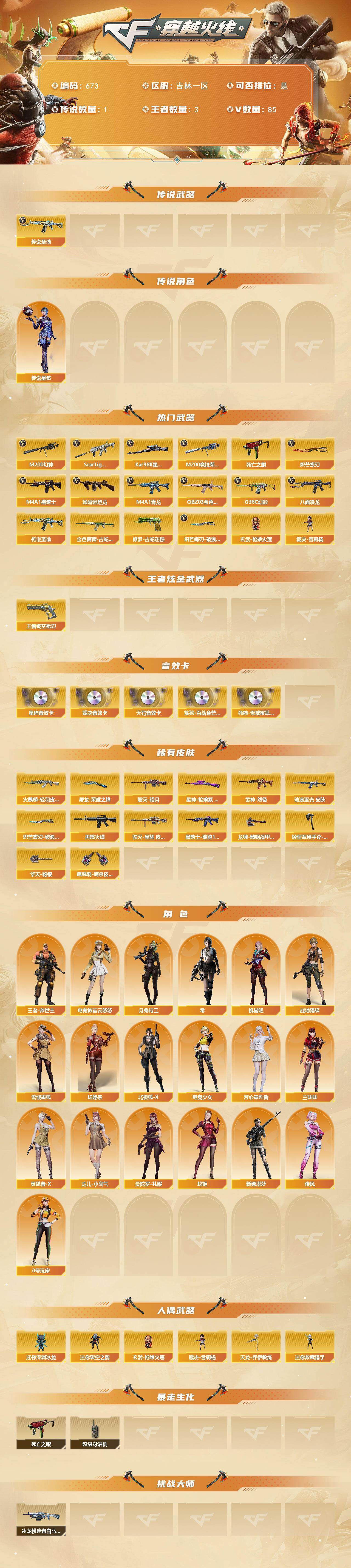 CFCMW422195穿越火线账号详情图2